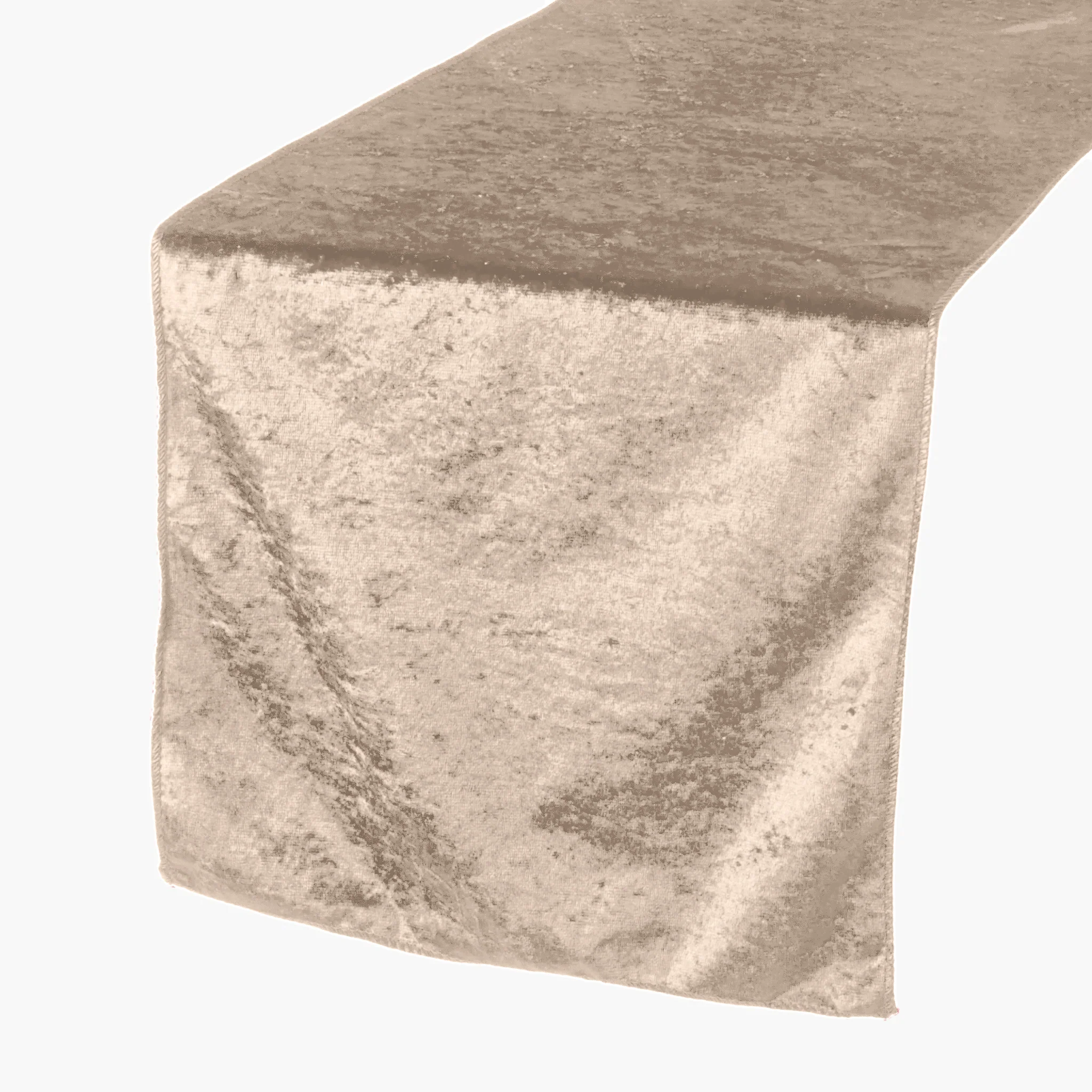 Velvet Table Runner - Beige - Image 3