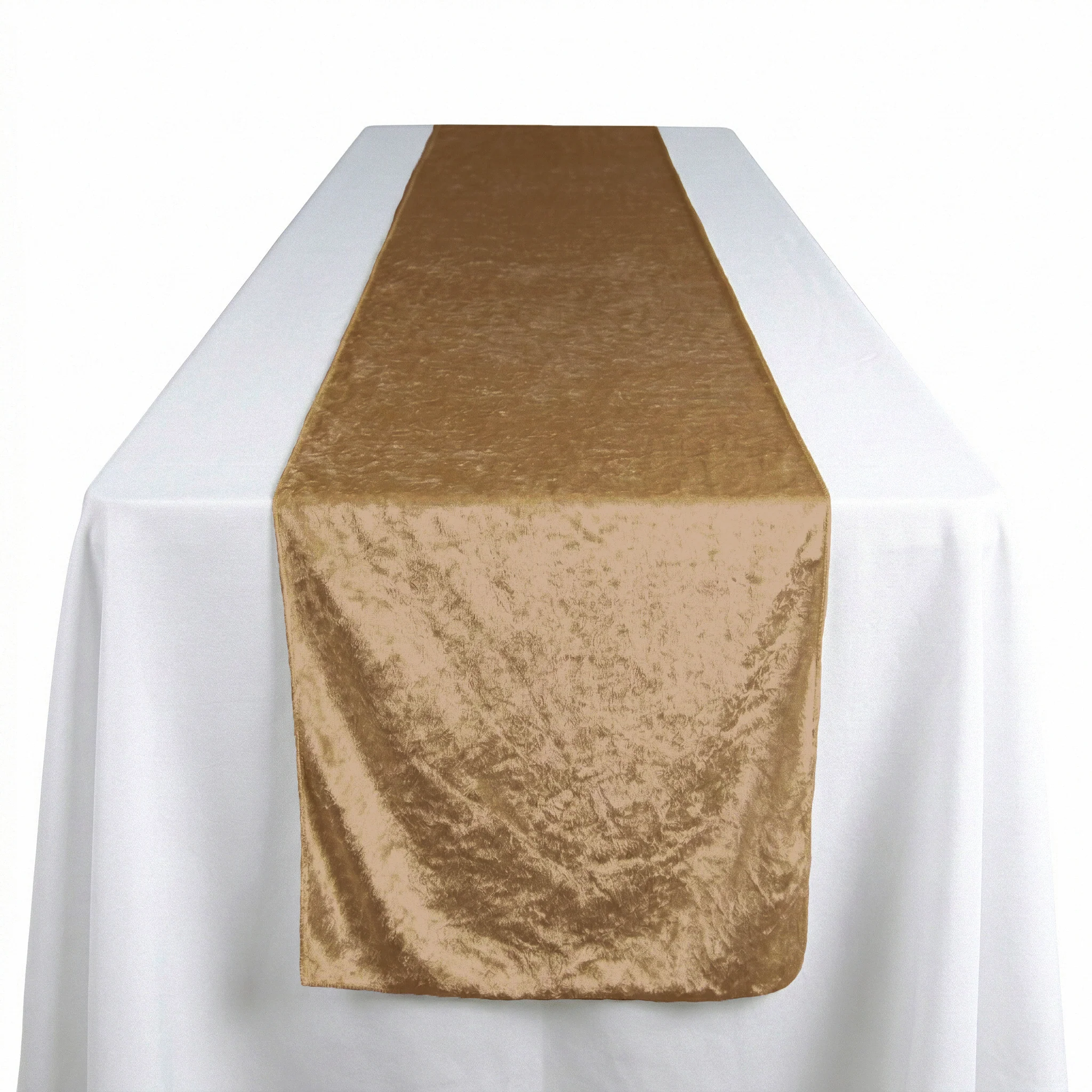 Velvet Table Runner - Mocha Brown - Image 3