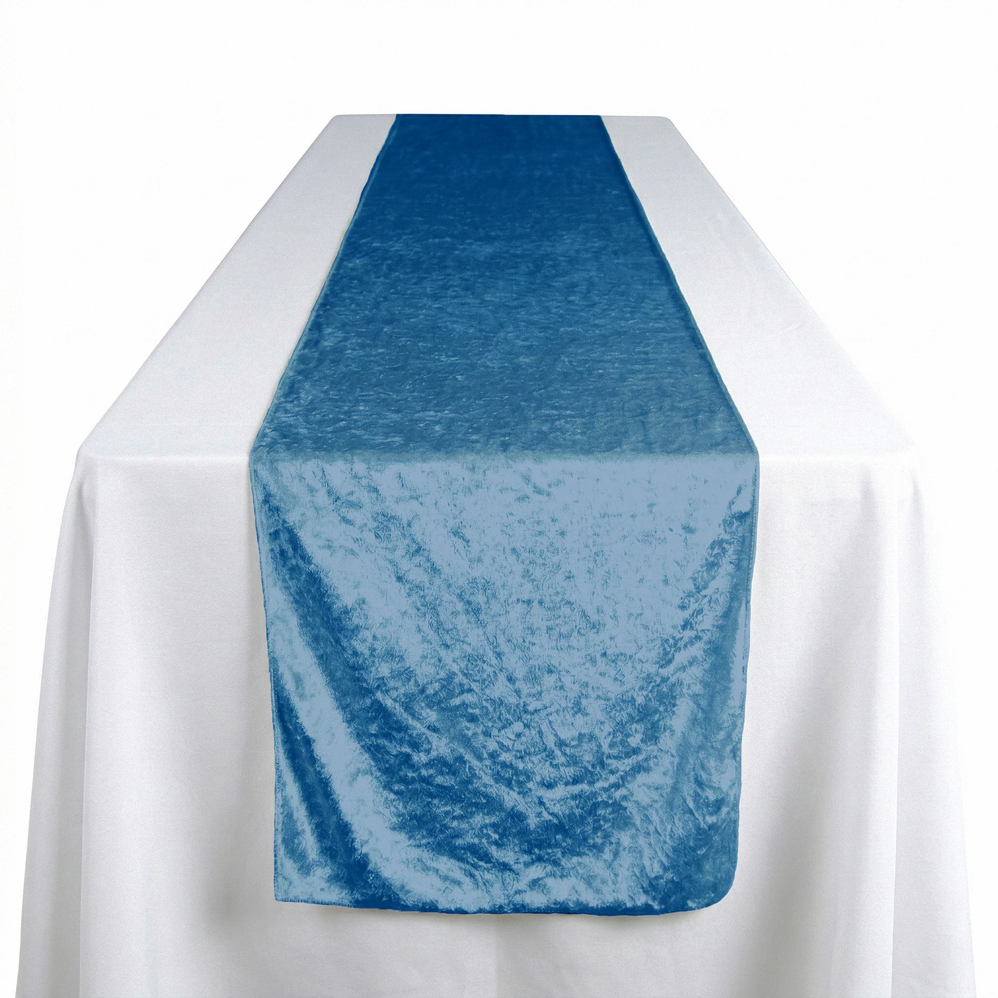Velvet Table Runner - Steele Blue - Image 5