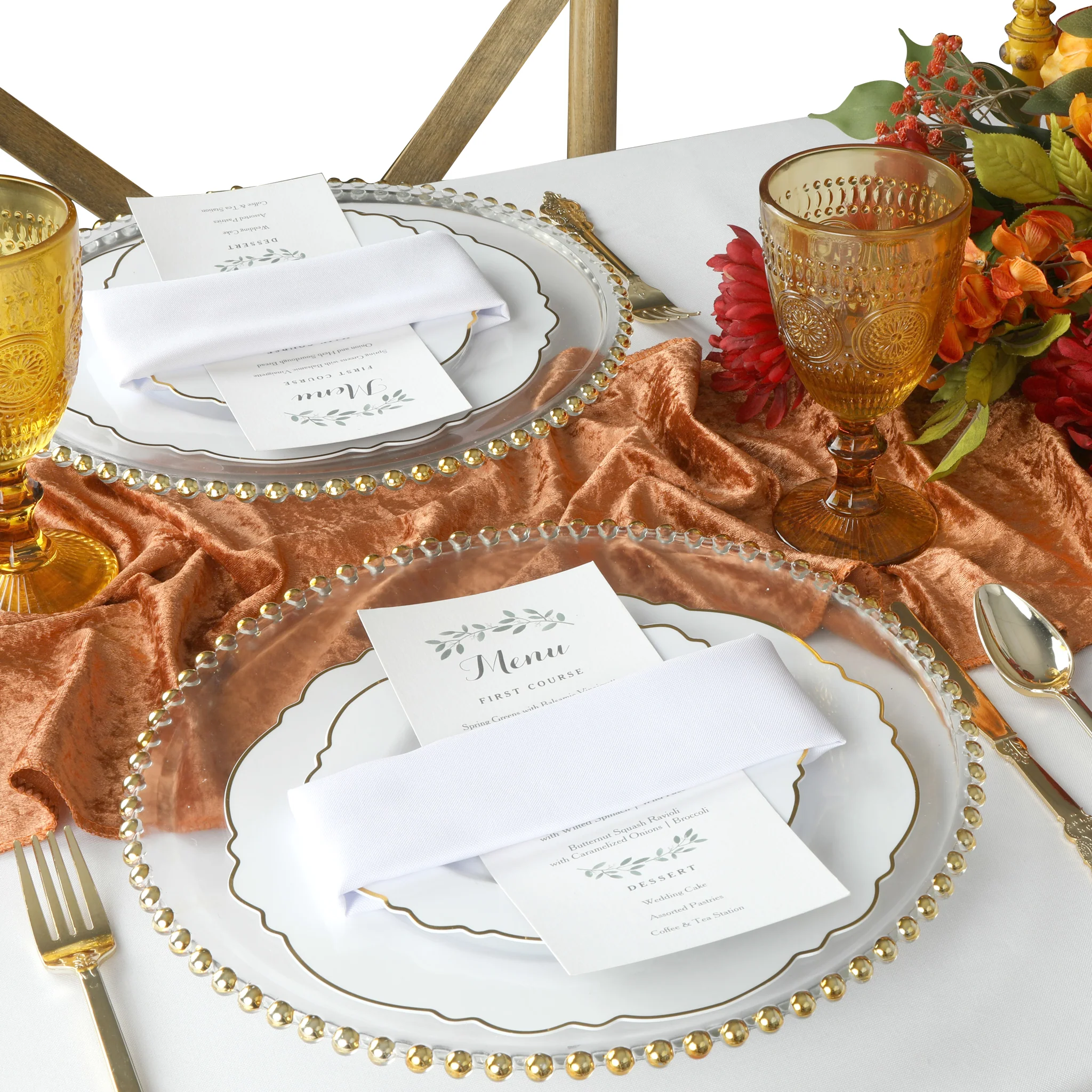 Velvet Table Runner - Terracotta - Image 3