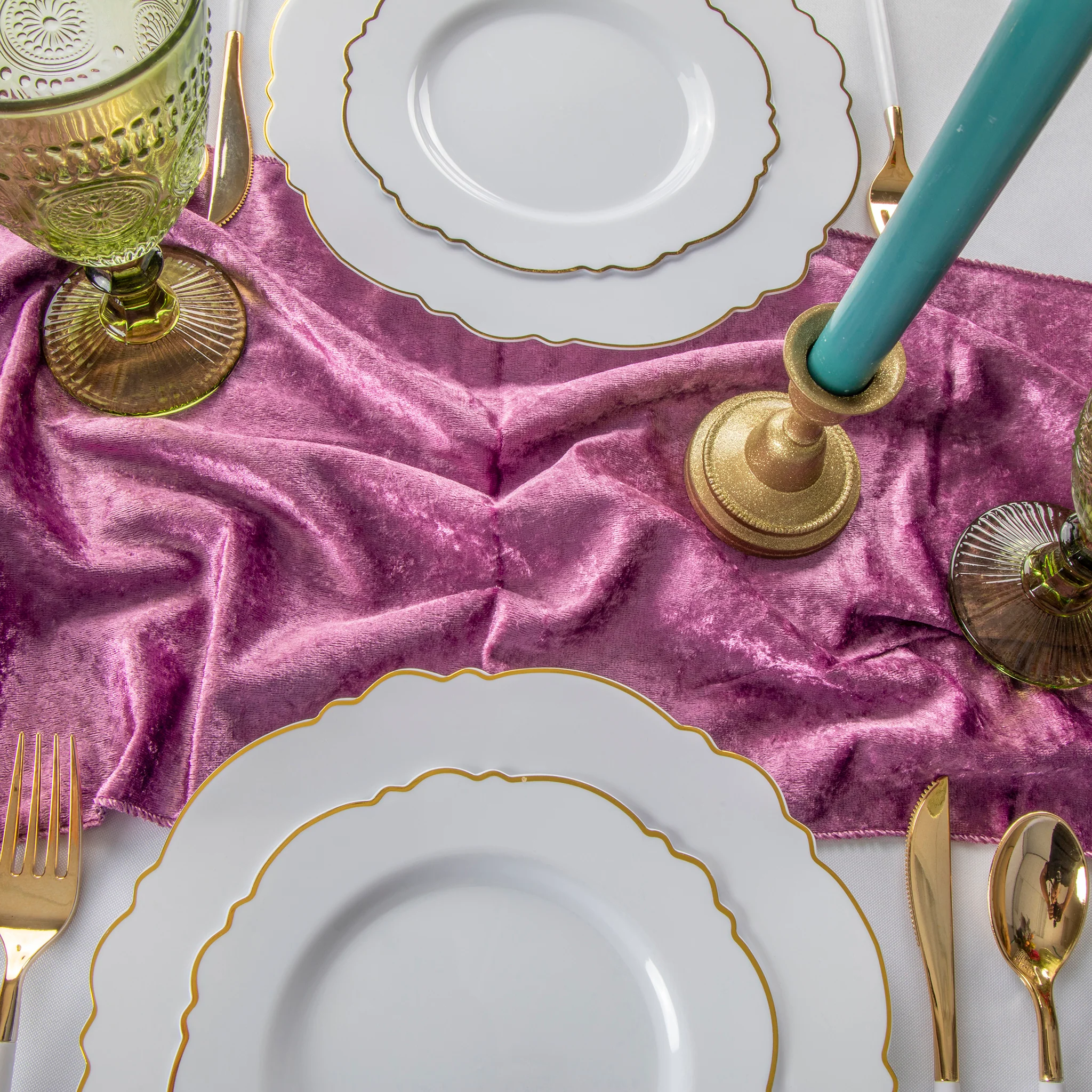 Velvet Table Runner - Violet - Image 2