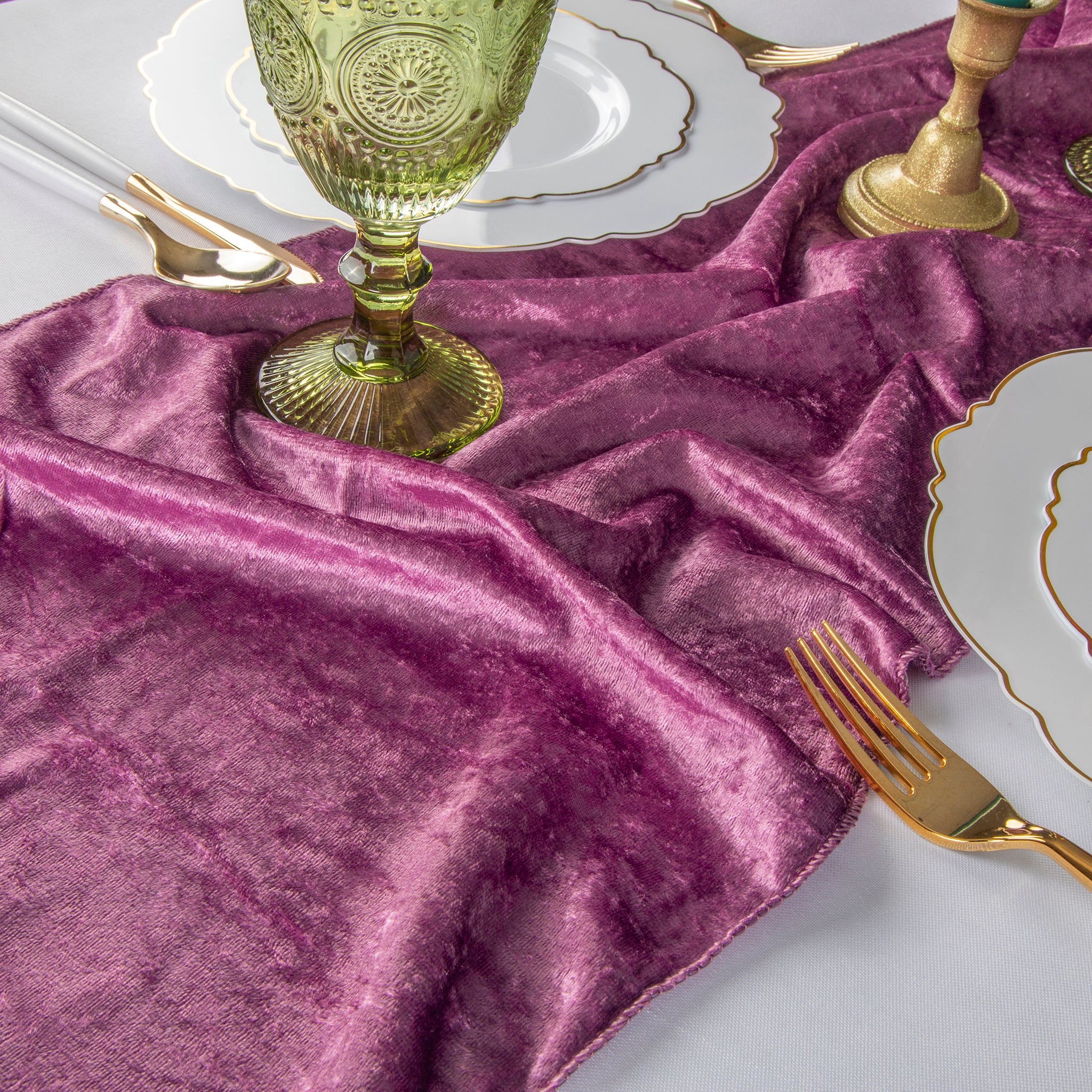 Velvet Table Runner - Violet - Image 3