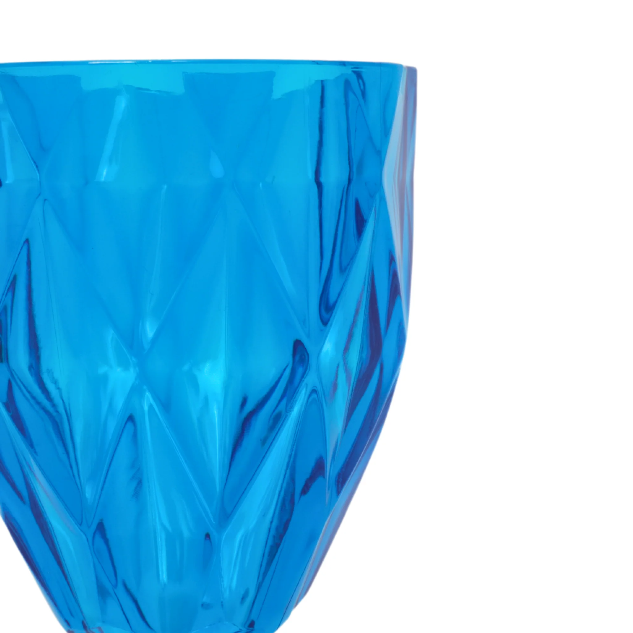 Blue Vintage Acrylic Goblets (6 pcs/pk) - Image 9