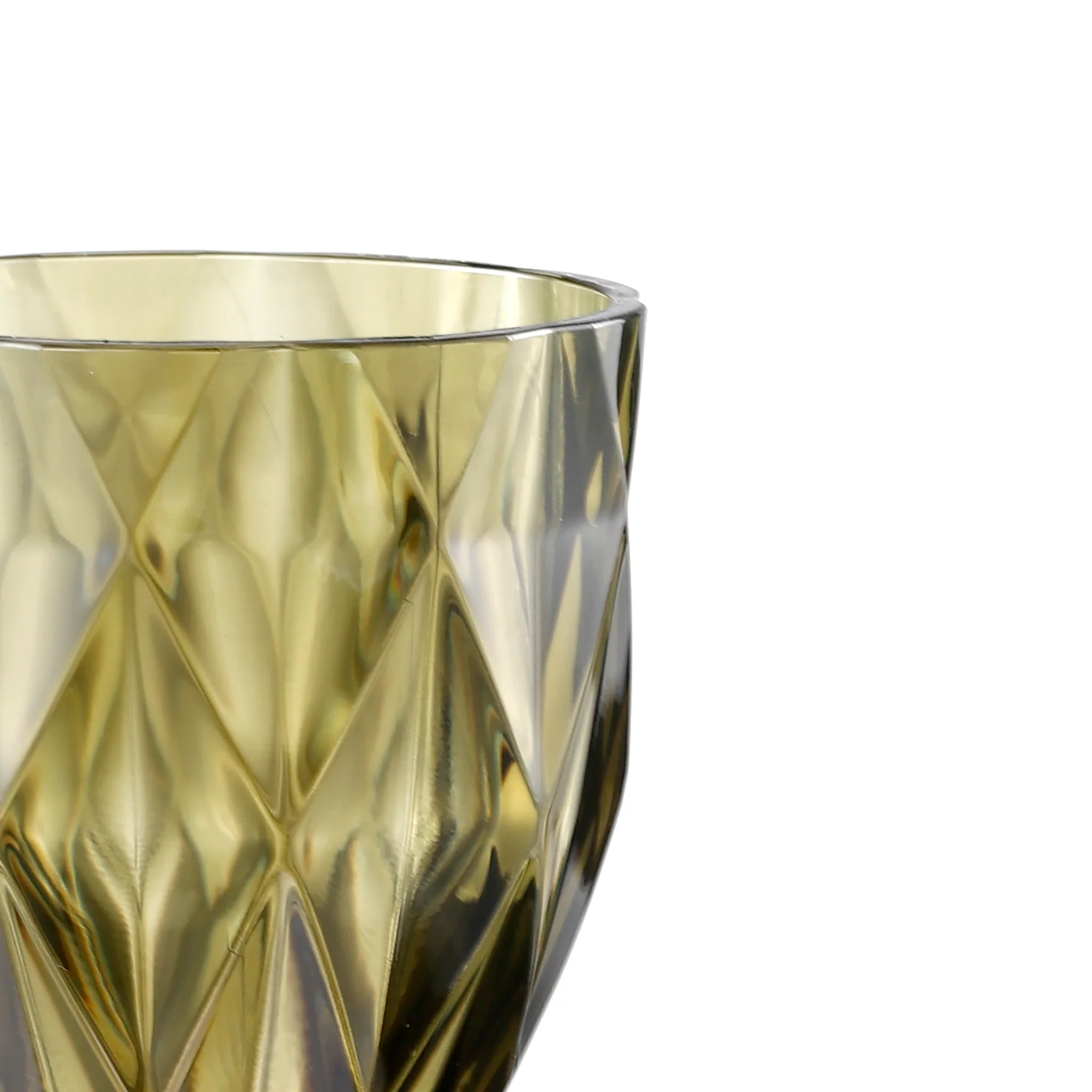 Olive Green Vintage Acrylic Goblets (6 pcs/pk) - Image 5