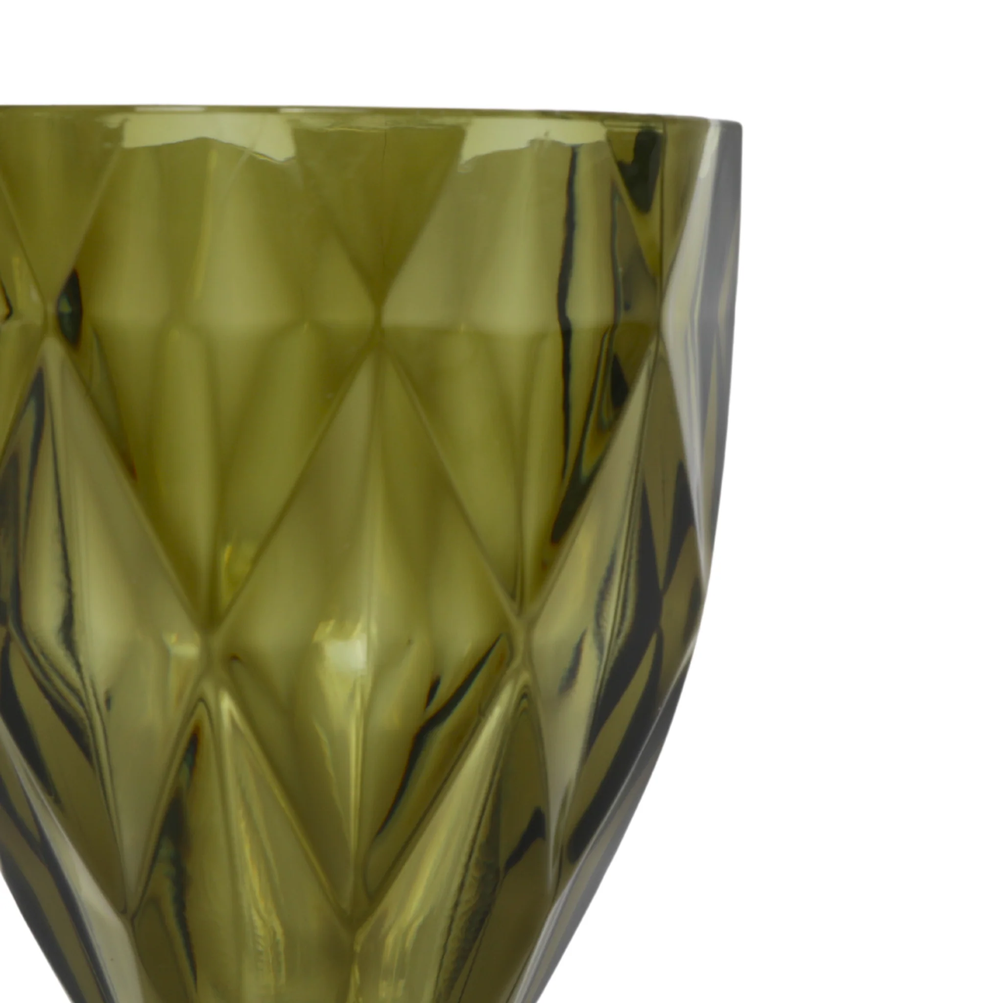 Olive Green Vintage Acrylic Goblets (6 pcs/pk) - Image 7