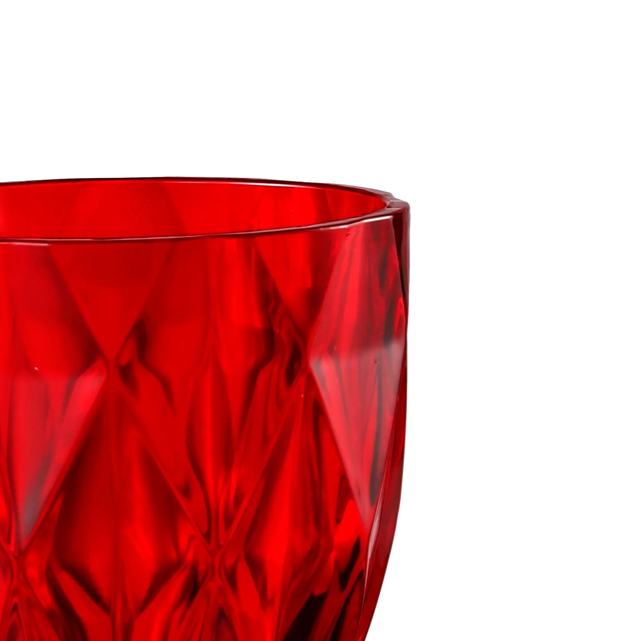 Red Vintage Acrylic Goblets (6 pcs/pk) - Image 6