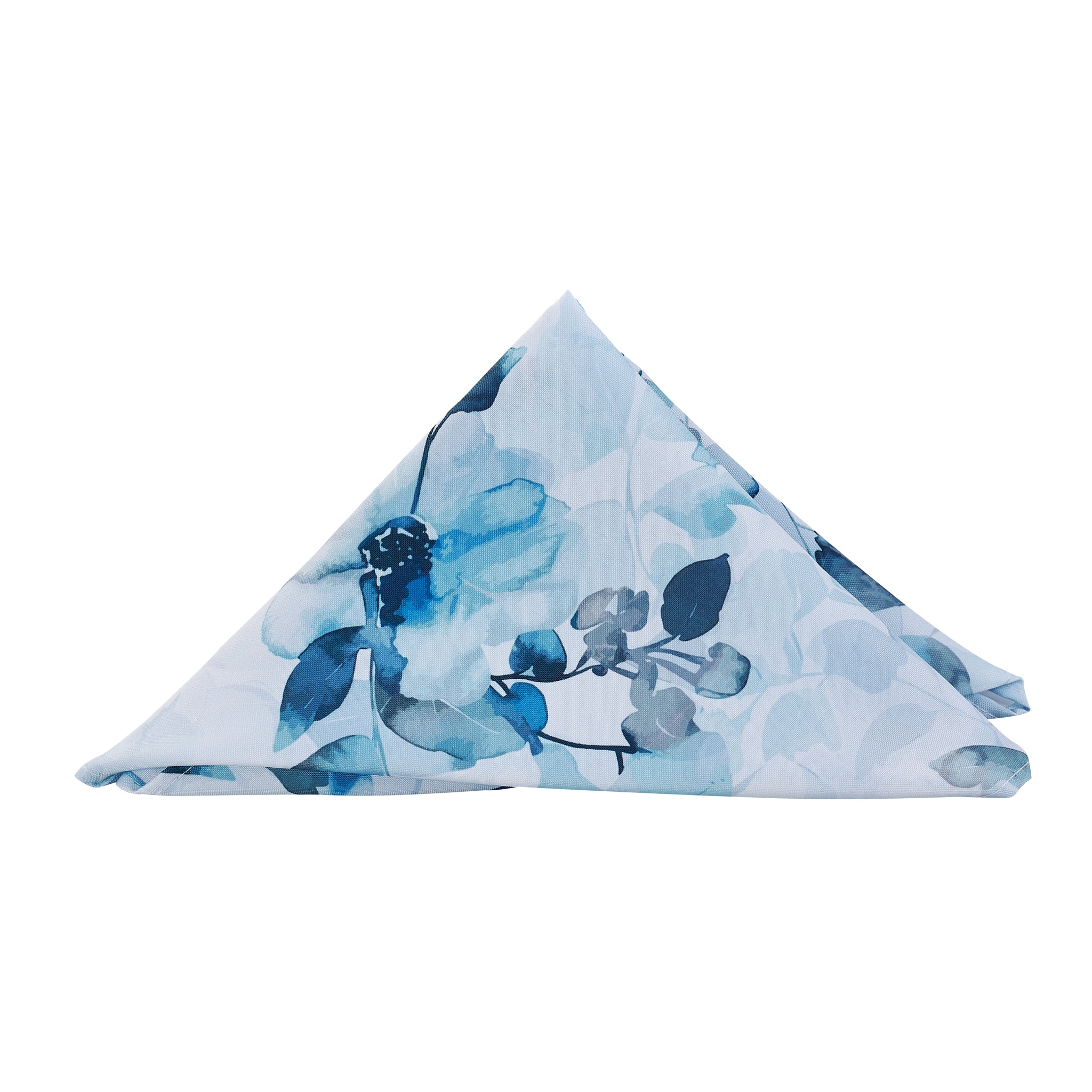 5 pcs/pk Watercolor Floral 20"x20" Napkin - Blue