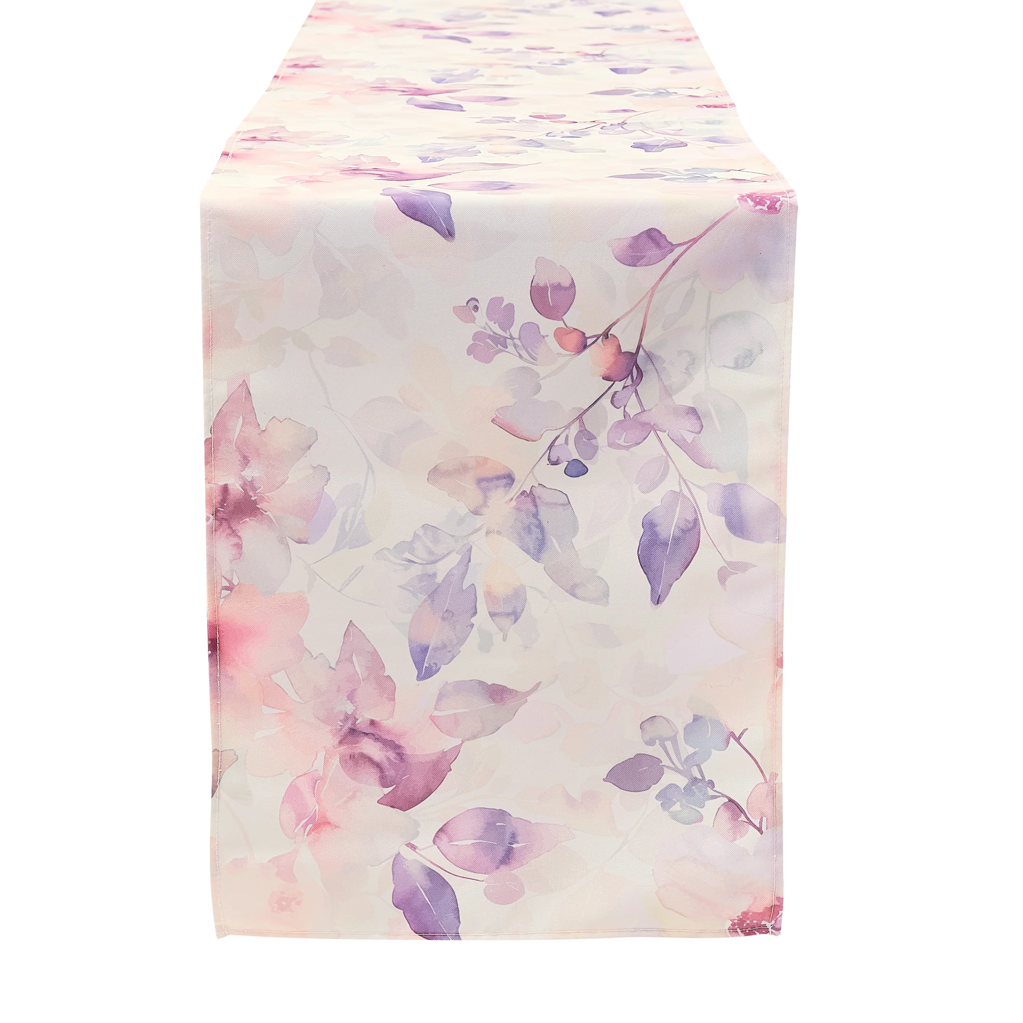 Watercolor Floral Table Runner - Pink - Image 3