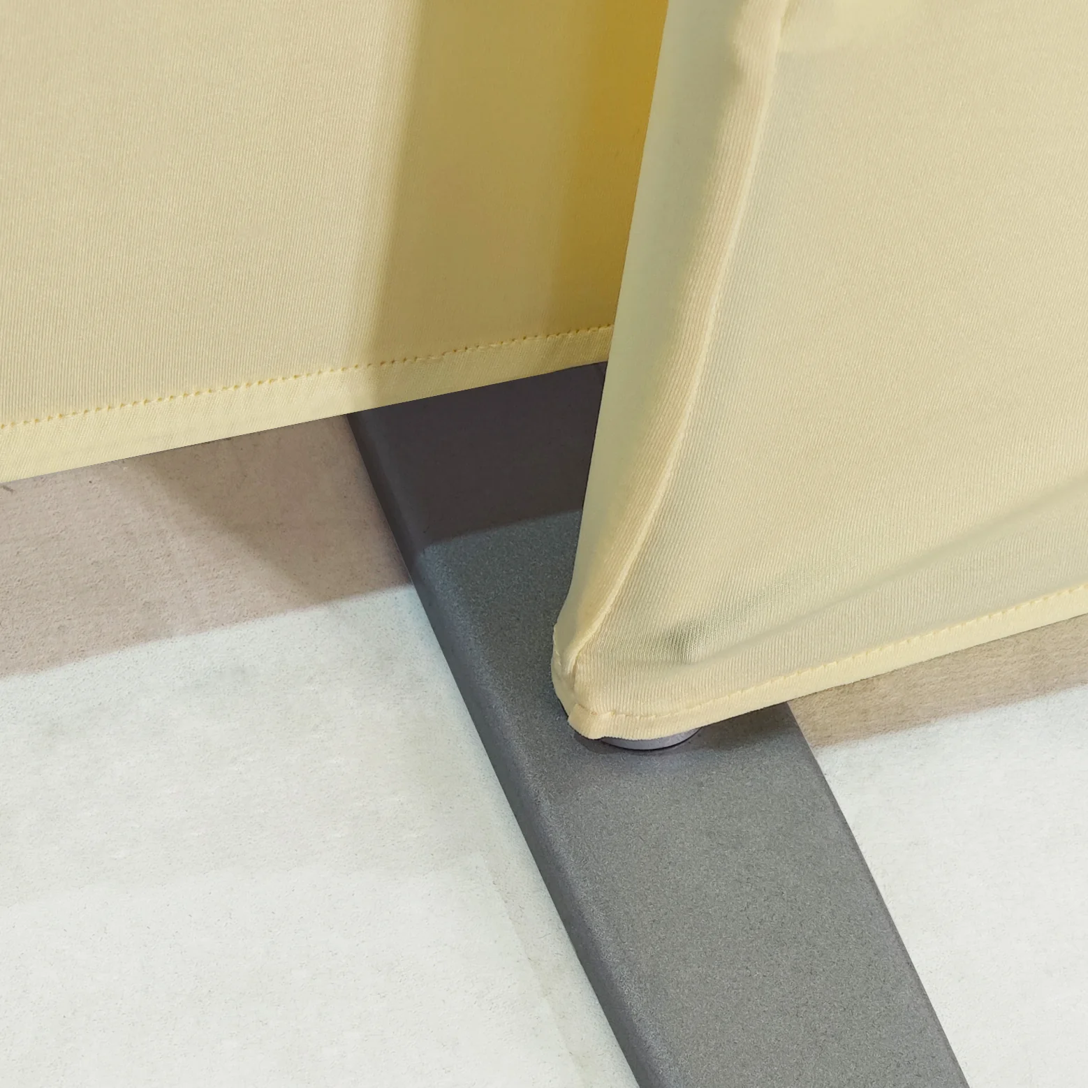 Spandex Arch Covers for Heavy Duty Wave Frame Backdrop 3pc/set - Pastel Yellow - Image 3