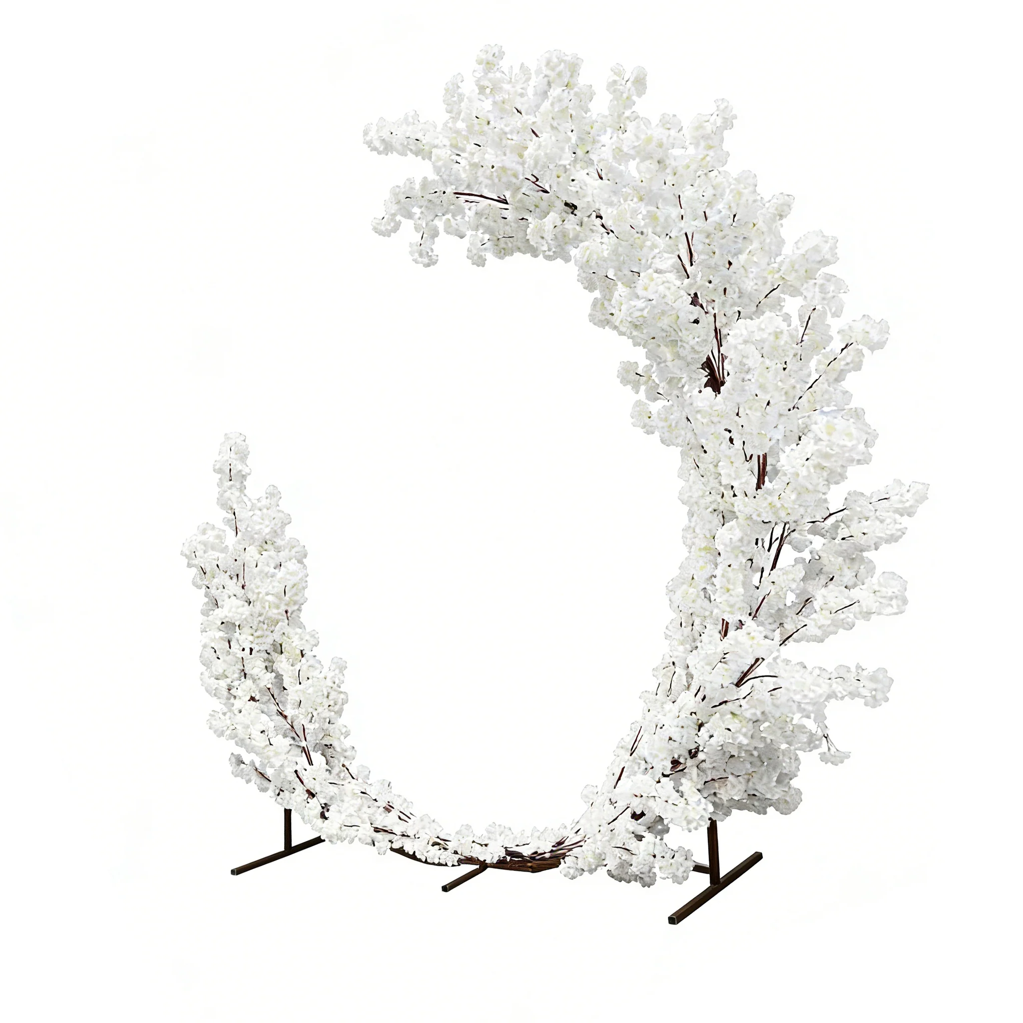 Cherry Blossom Crescent Arch Backdrop - White - Image 5