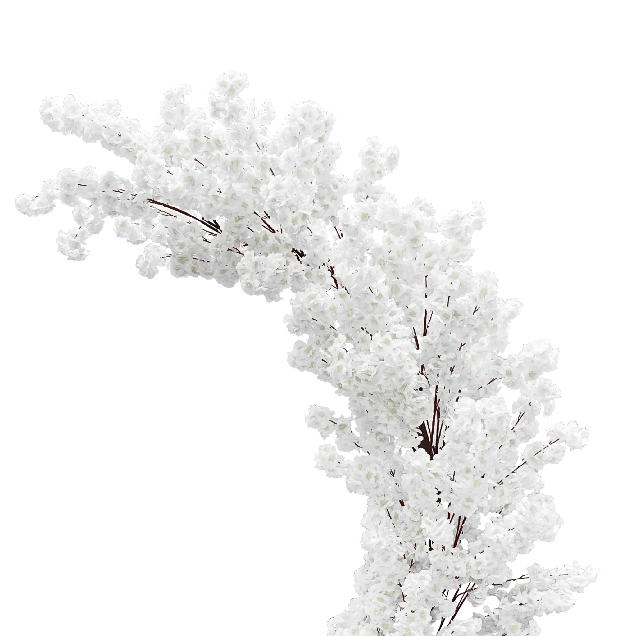 Cherry Blossom Crescent Arch Backdrop - White - Image 6