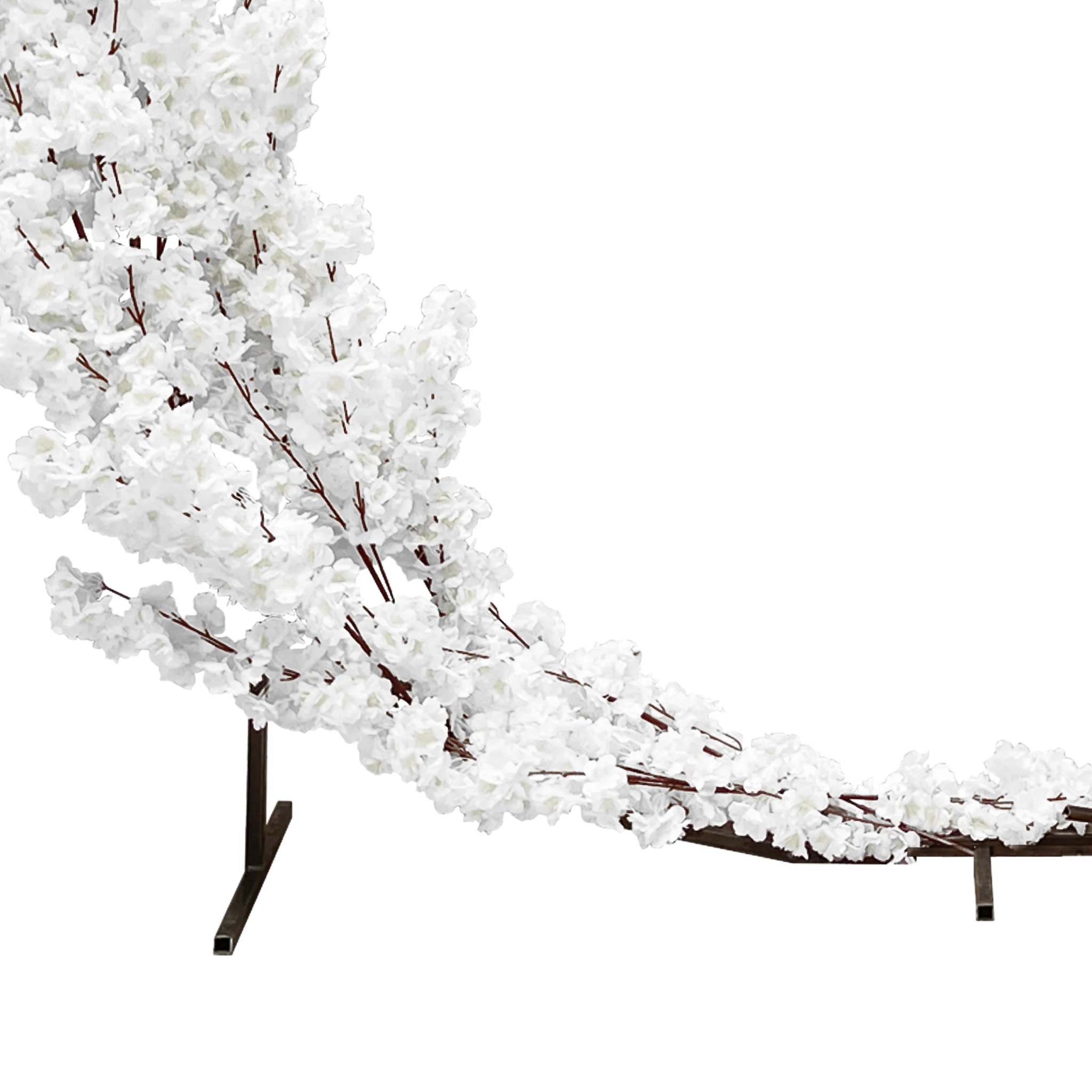 Cherry Blossom Crescent Arch Backdrop - White - Image 8