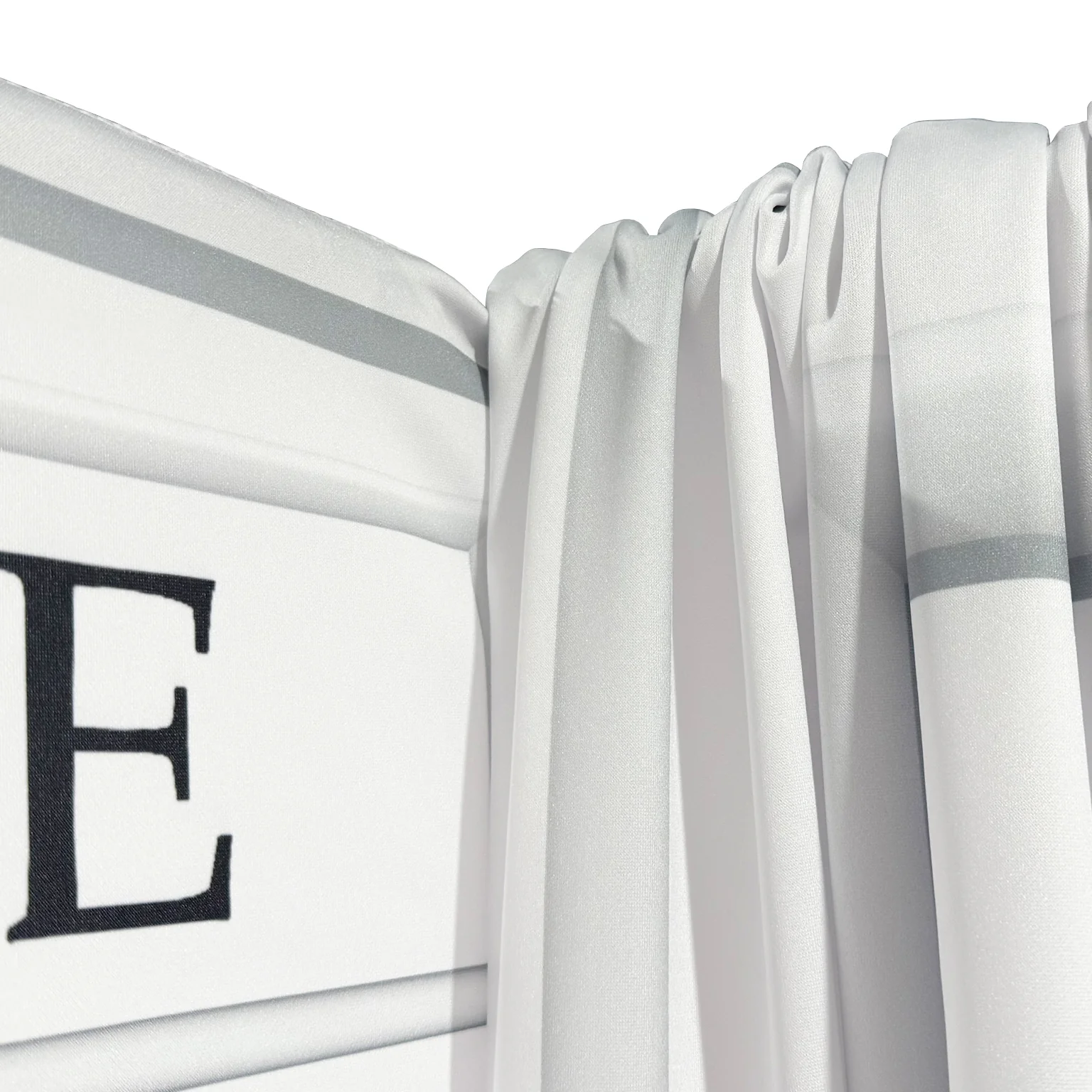 White Telephone Booth Printed Backdrop Spandex Cover - Image 4