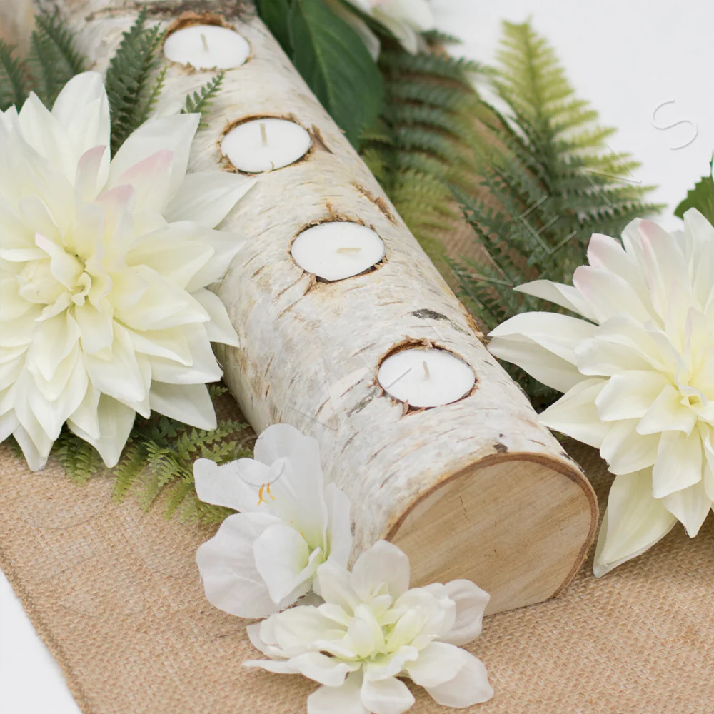 Wide Burlap Table Runner 18"x108" - Natural Tan - Image 2